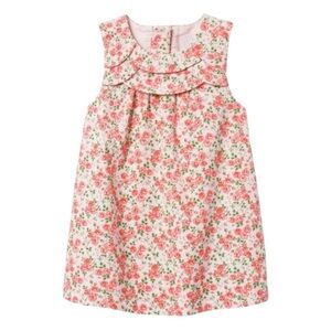 Janie & Jack Girl’s Floral Corduroy Dress Size 6-12 Months
